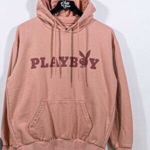 Playboy Bunny Logo Hoodie Sweatshirt Large Y2K Streetwear